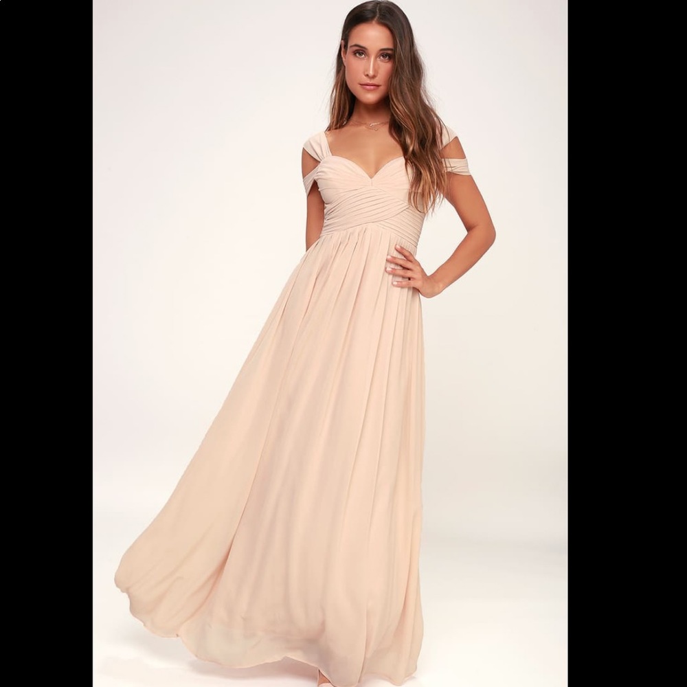 Lulu’s Make Me Move Blush Pink Maxi Dress